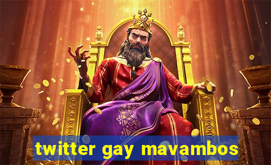 twitter gay mavambos